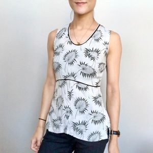 Marni mint green leafy/ fronds top